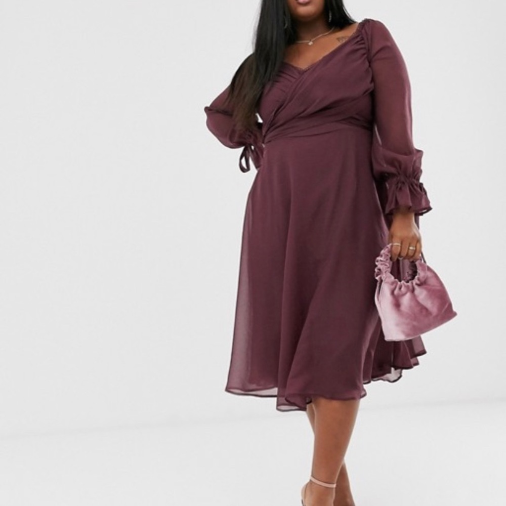 COPY - ASOS DESIGN Curve midi dress